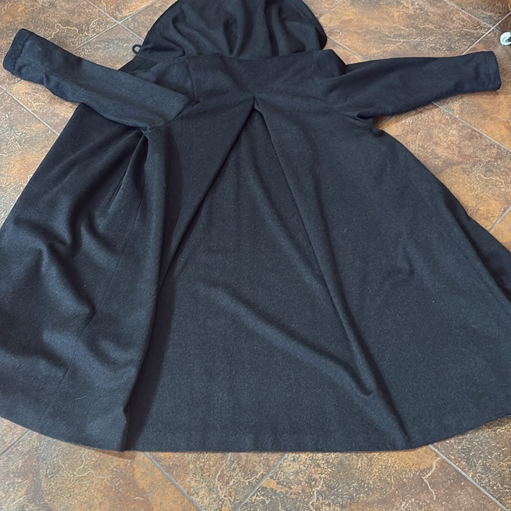 Admont Black Hooded Women's Coat - Picture 5 of 5